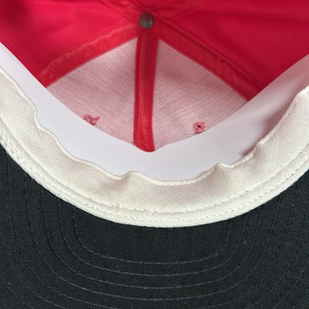 VTG Georgia Bulldogs Snapback Hat College AJD Red Black Wool Cap USA